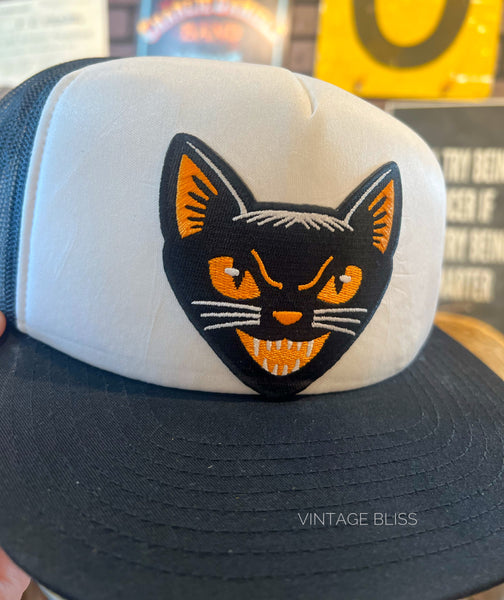 Halloween Cat Trucker Hat