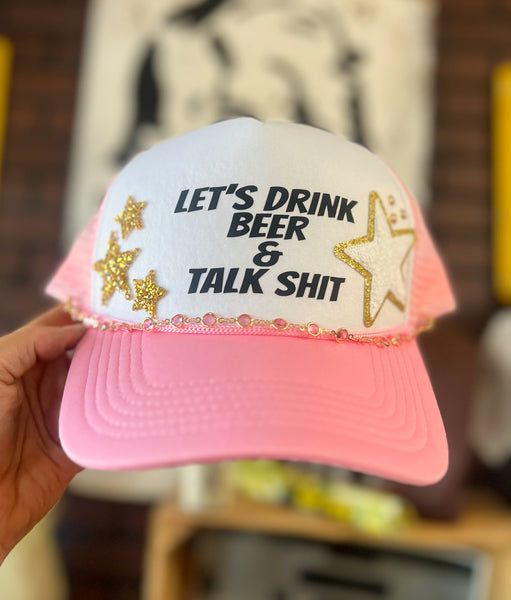 Pink Drink Beer Custom Trucker Hat