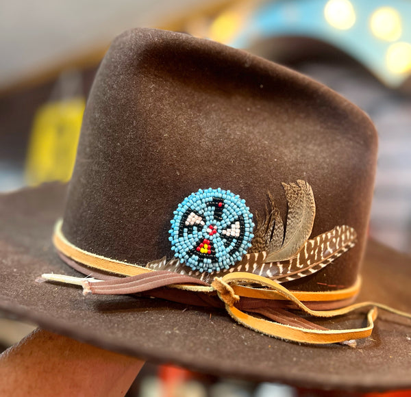 Beaded Thunderbird Hat Pin