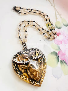 My Deer Heart Filigree Necklace