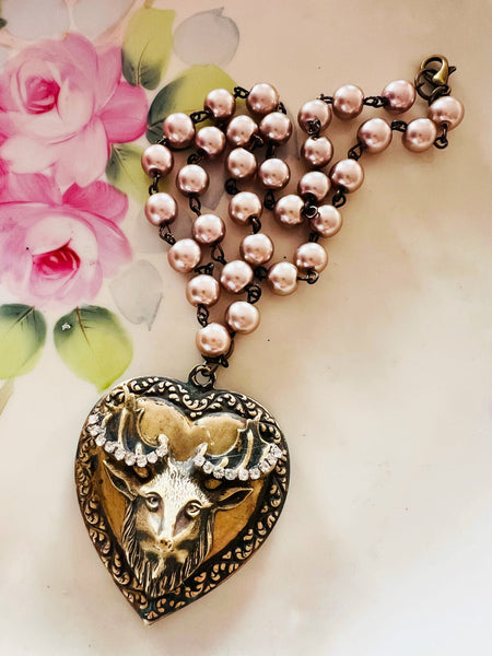 My Deer Heart Filigree Necklace