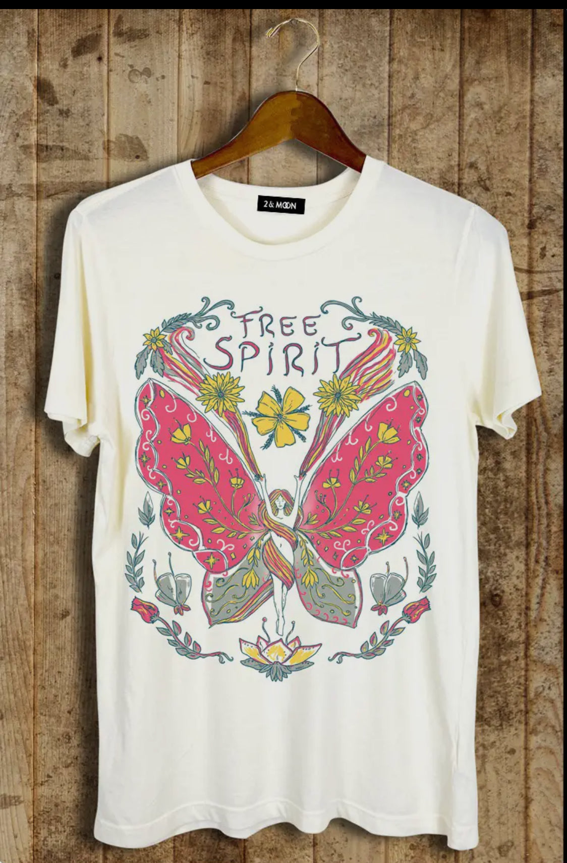 Free Spirit Butterfly Unisex Tshirt