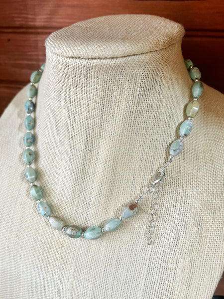 Sage & Sea Beaded Chain Necklace
