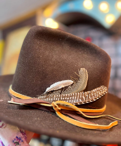 Matte Silver Feather Hat Pin