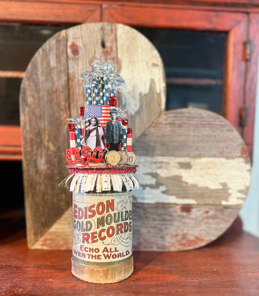 Edison 4th of July Mini Decor