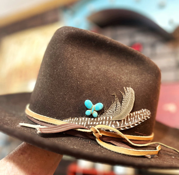 Turquoise Mini Butterfly Stone Hat Pin