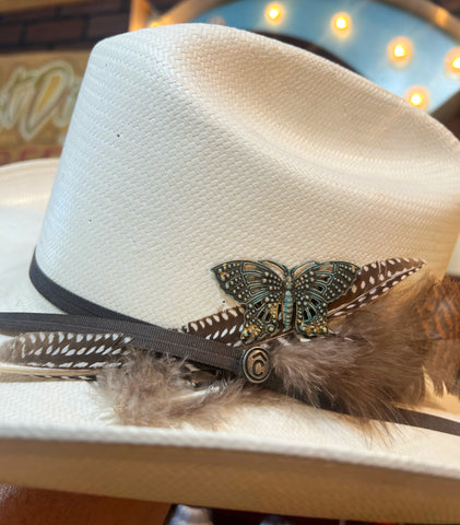 Turquoise Boho Butterfly Hat Pin