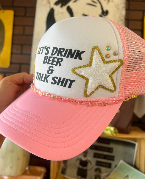 Pink Drink Beer Custom Trucker Hat