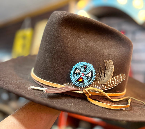 Beaded Thunderbird Hat Pin