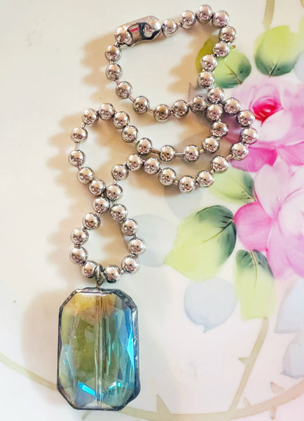 Soldered Crystal Necklace