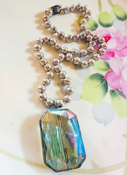 Soldered Crystal Necklace