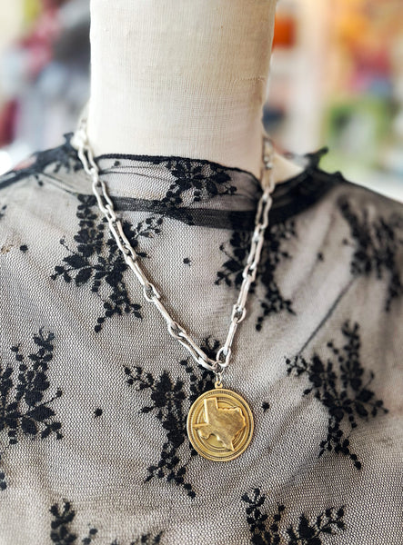 Choosin’ Texas Matte Silver Chain Necklace