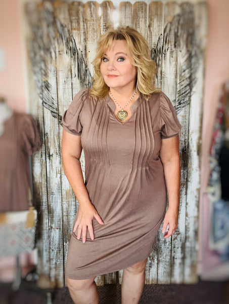 Coco Brown Knit Dress