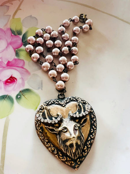 My Deer Heart Filigree Necklace