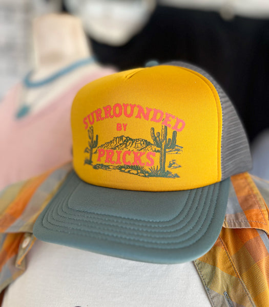 Surrounded by Pricks Trucker Hat