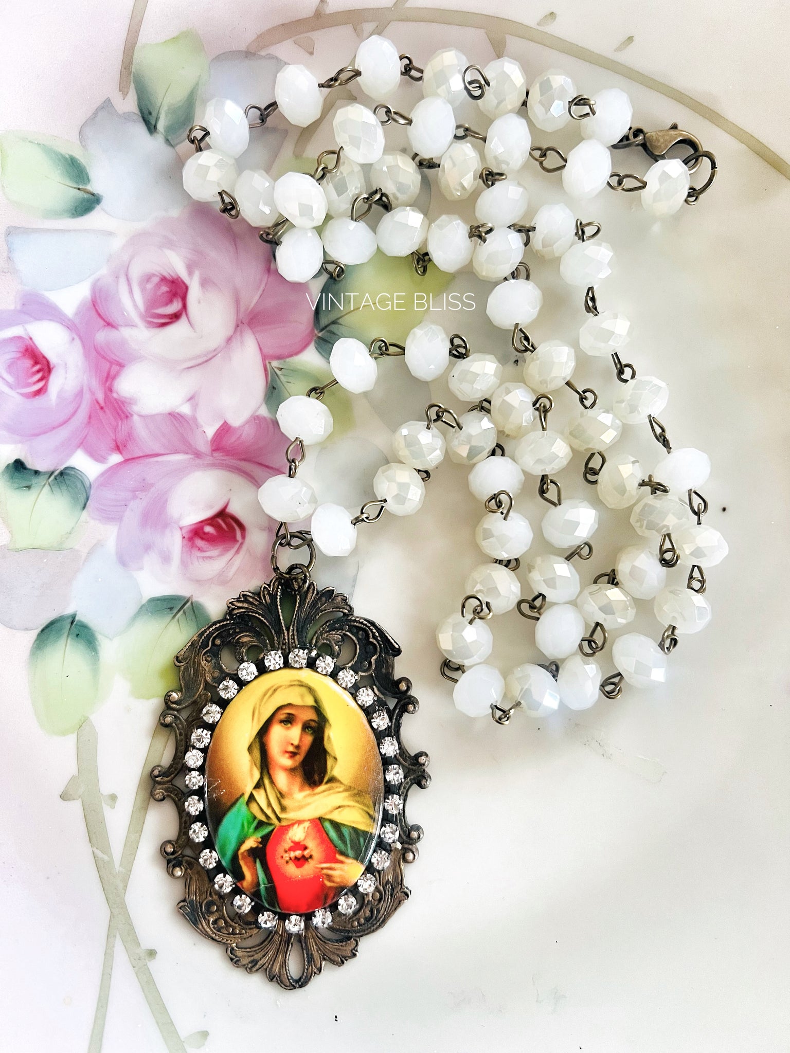 Virgin de Guadalupe Filigree Necklace