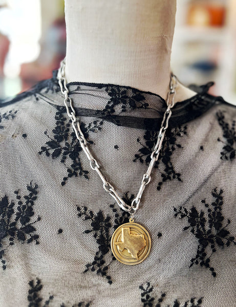 Choosin’ Texas Matte Silver Chain Necklace