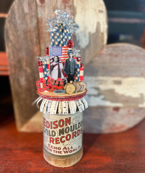 Edison 4th of July Mini Decor