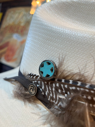 Turquoise Star Soldered Hat Pin