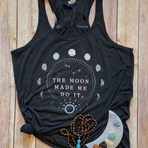 The Moon Made Me Do It Racerback Tank Top
