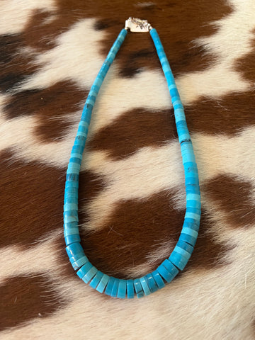 Turquoise Bead Strand Necklace