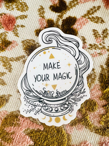Make Your Magic Crystal Ball Sticker