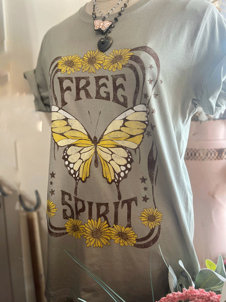 Free Spirit Butterfly Tshirt