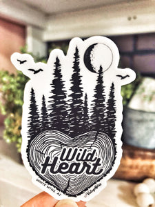 Wild Heart WhIte Mtns Souvenir Sticker