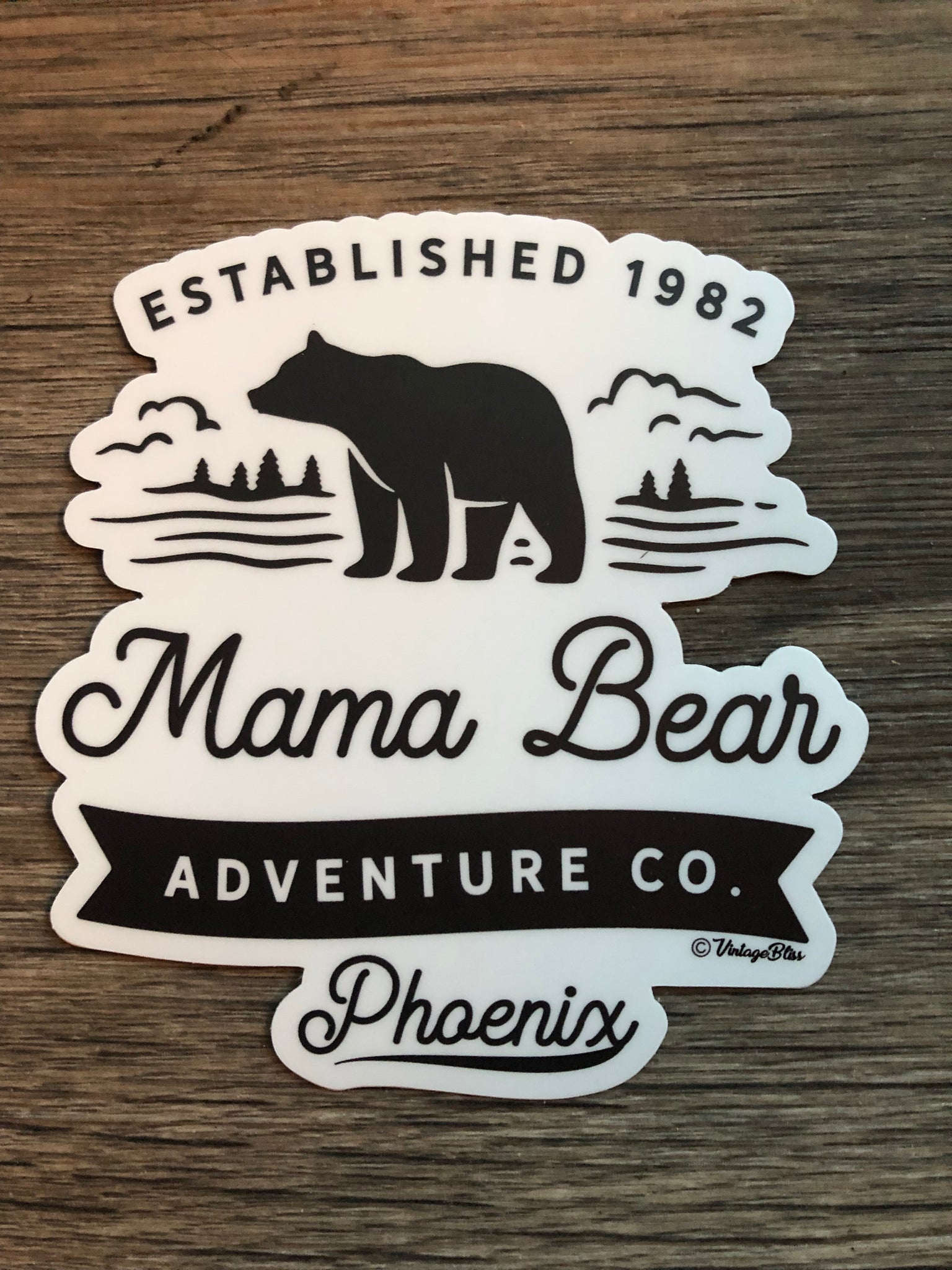 Mama Bear Adventure Co Die Cut Sticker