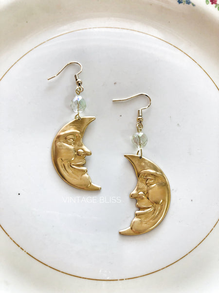 Love You to the Moon Earrings Large