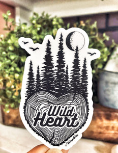 Wild Heart Wilderness Sticker
