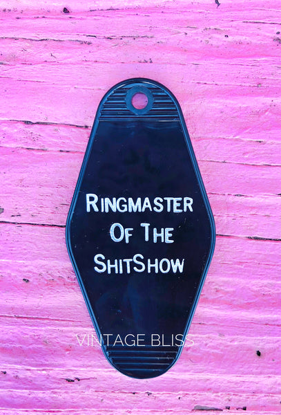 Ringmaster of the ShitShow Vintage Style Key Fob