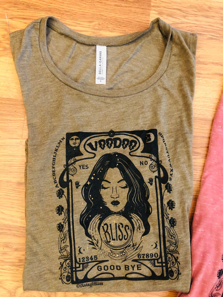 Voodoo Bliss Muscle Tank Top Olive