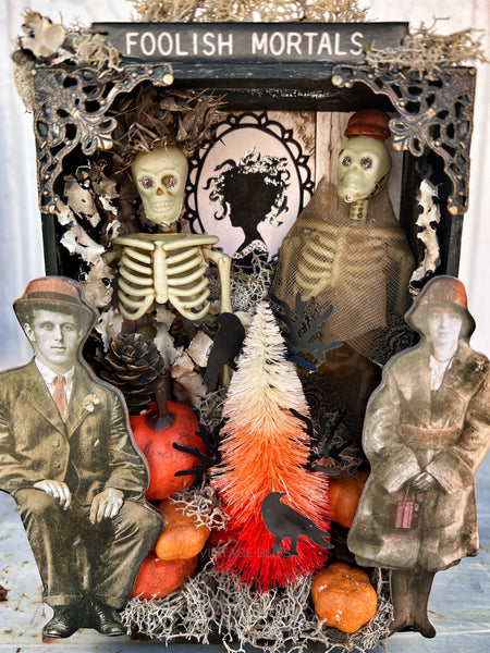 Foolish Mortals Halloween Box Decor