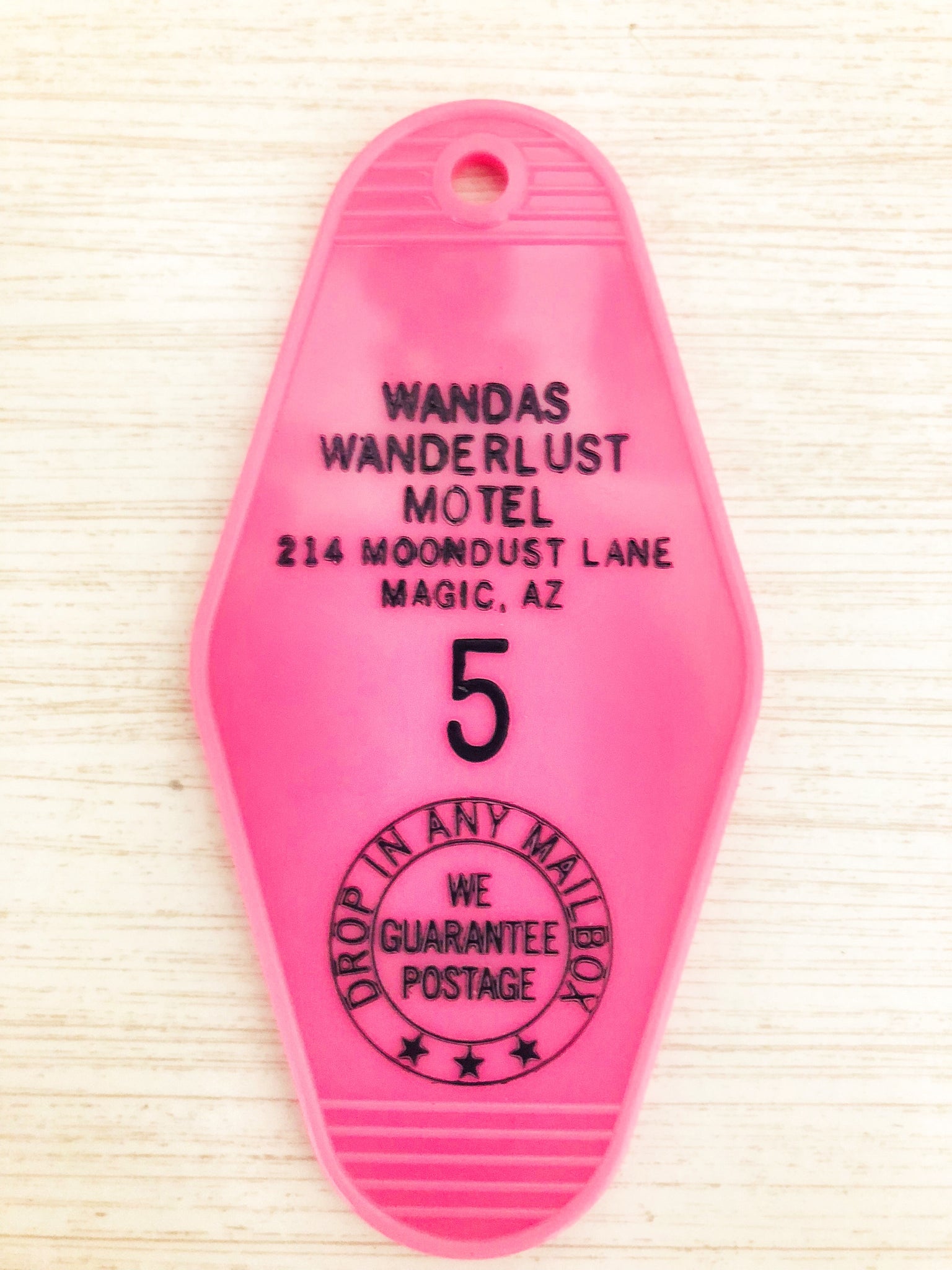 Wanda’s Wanderlust Motel Retro Key Chain