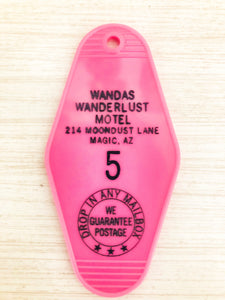 Wanda’s Wanderlust Motel Retro Key Chain