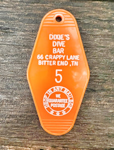 Dixie’s Dive Bar Vintage Look Key Chain