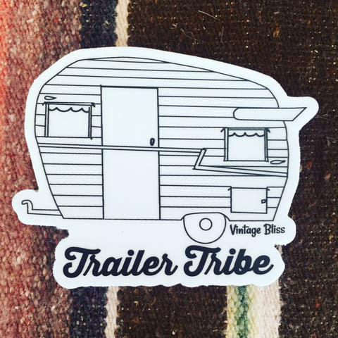 Trailer Tribe Vintage Trailer Sticker