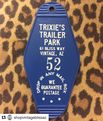 Trixie's Trailer Park Motel Key Fob