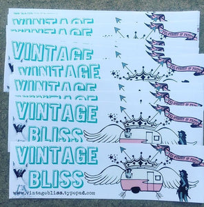 Vintage Bliss Bumper Sticker