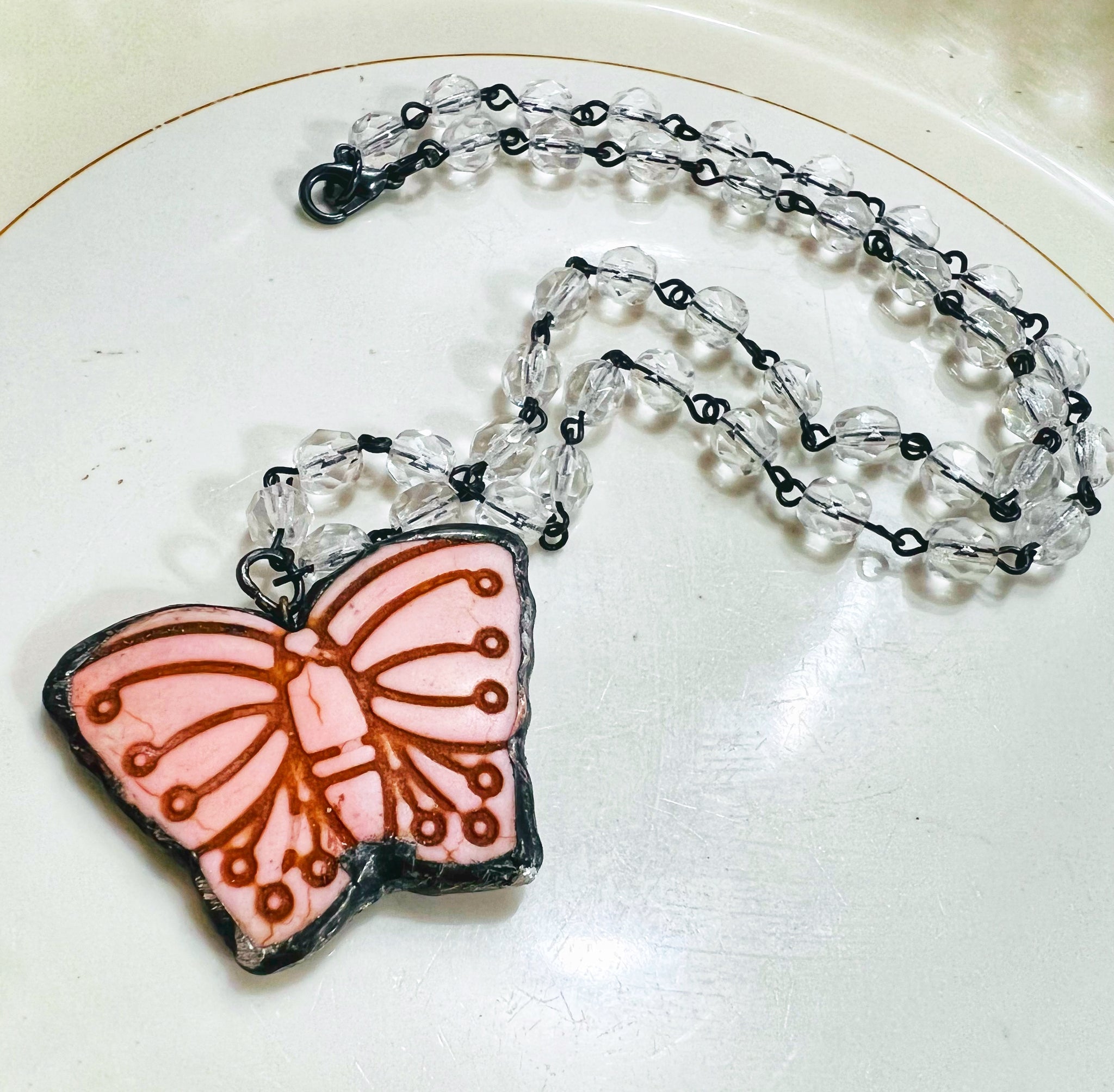 Soldered Butterfly Necklace