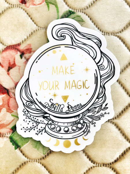 Make Your Magic Crystal Ball Sticker