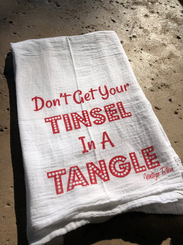 Don’t Get Your Tinsel in a Tangle Tea Towel