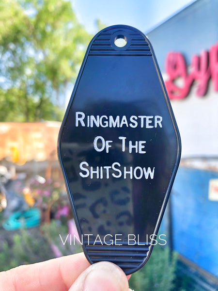 Ringmaster of the ShitShow Vintage Style Key Fob